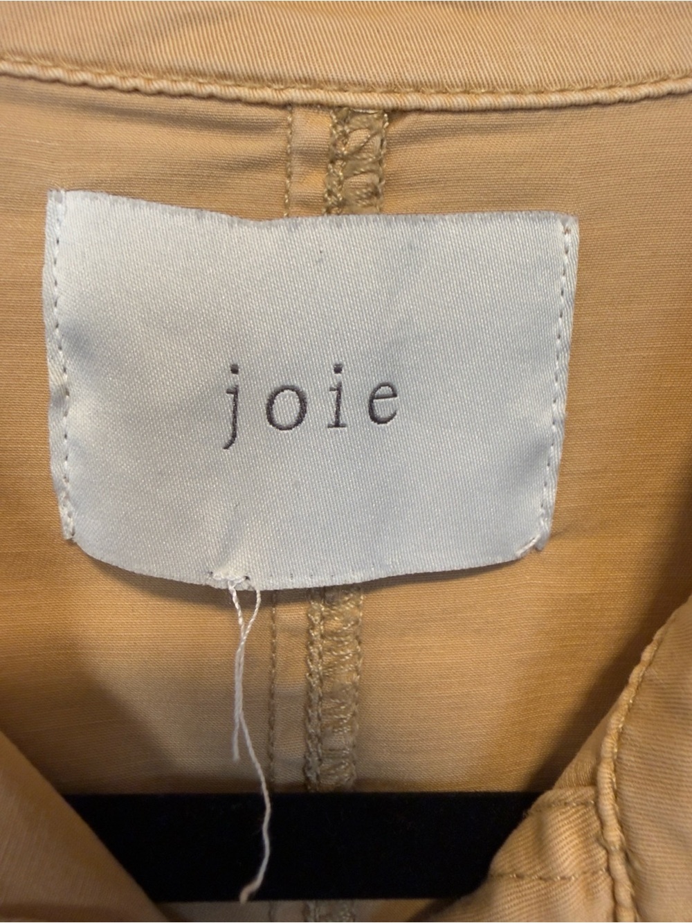 353. Joie Utility Drawstring Jacket in Khaki - Picture 2 of 5